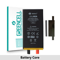 Greencell Standard Capacity iPhone 12 mini | 12 | 12 Pro | 13 Pro | 11 | 14 Pro | 13 | 14 | 12 Pro Max | 11 Pro Max | 13 Pro Max | 14 Plus | 13 mini | 11 Pro | 14 Pro Max Replacement Battery Core with Adhesive Strips Greencell Standard Capacity iPhone 12 mini | 12 | 12 Pro | 13 Pro | 11 | 14 Pro | 13 | 14 | 12 Pro Max | 11 Pro Max | 13 Pro Max | 14 Plus | 13 mini | 11 Pro | 14 Pro Max Replacement Battery Core with Adhesive Strips